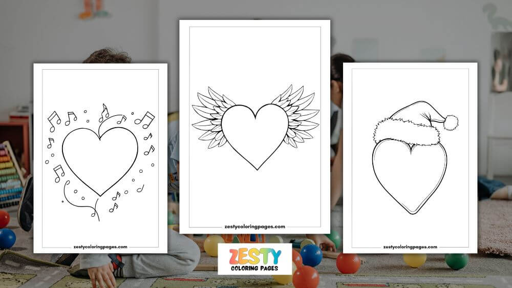 Heart Coloring Pages