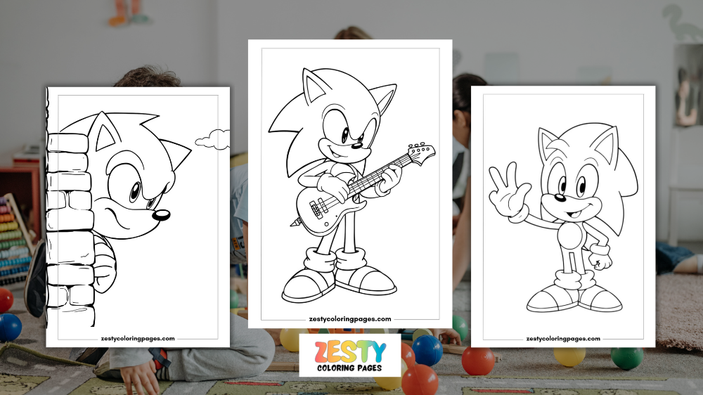 Sonic Coloring Pages